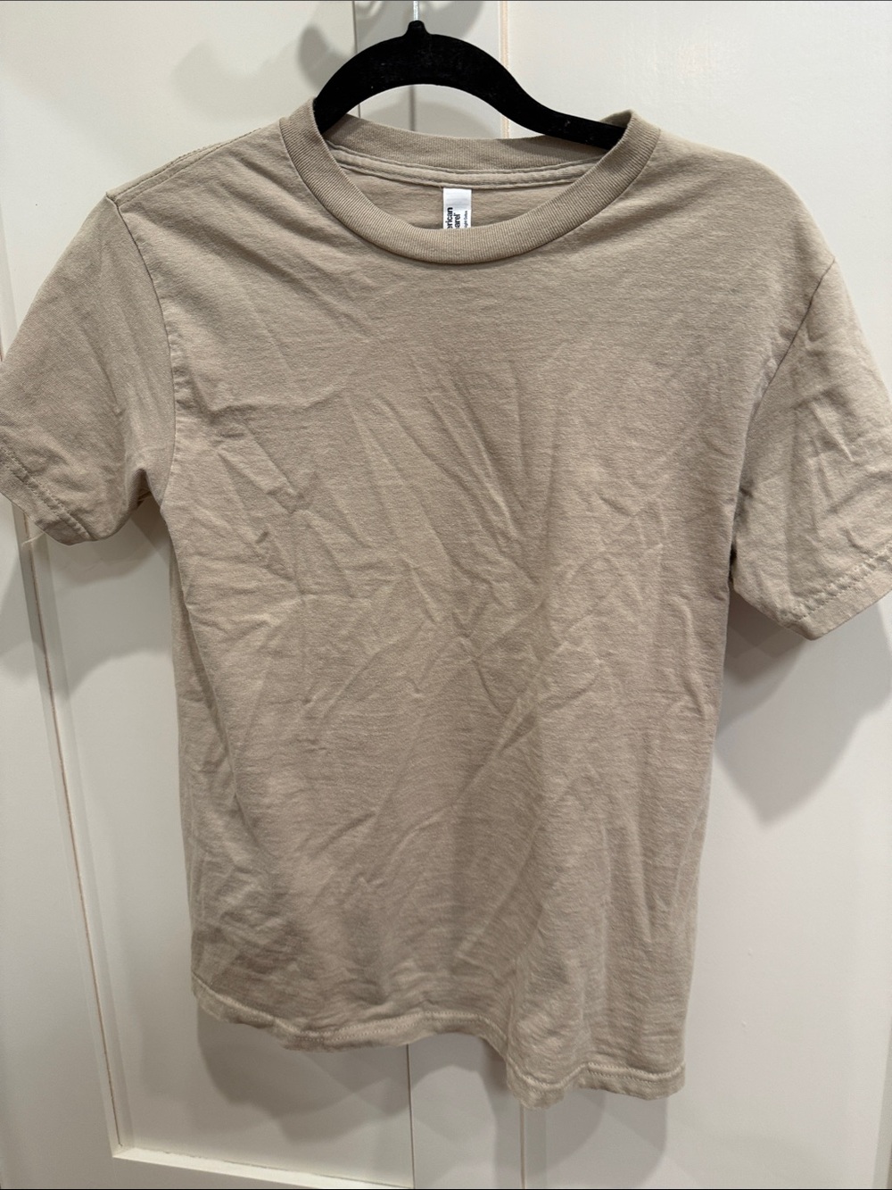 American Apparel Beige, Cream & White Short Sleeve Crewneck Tees